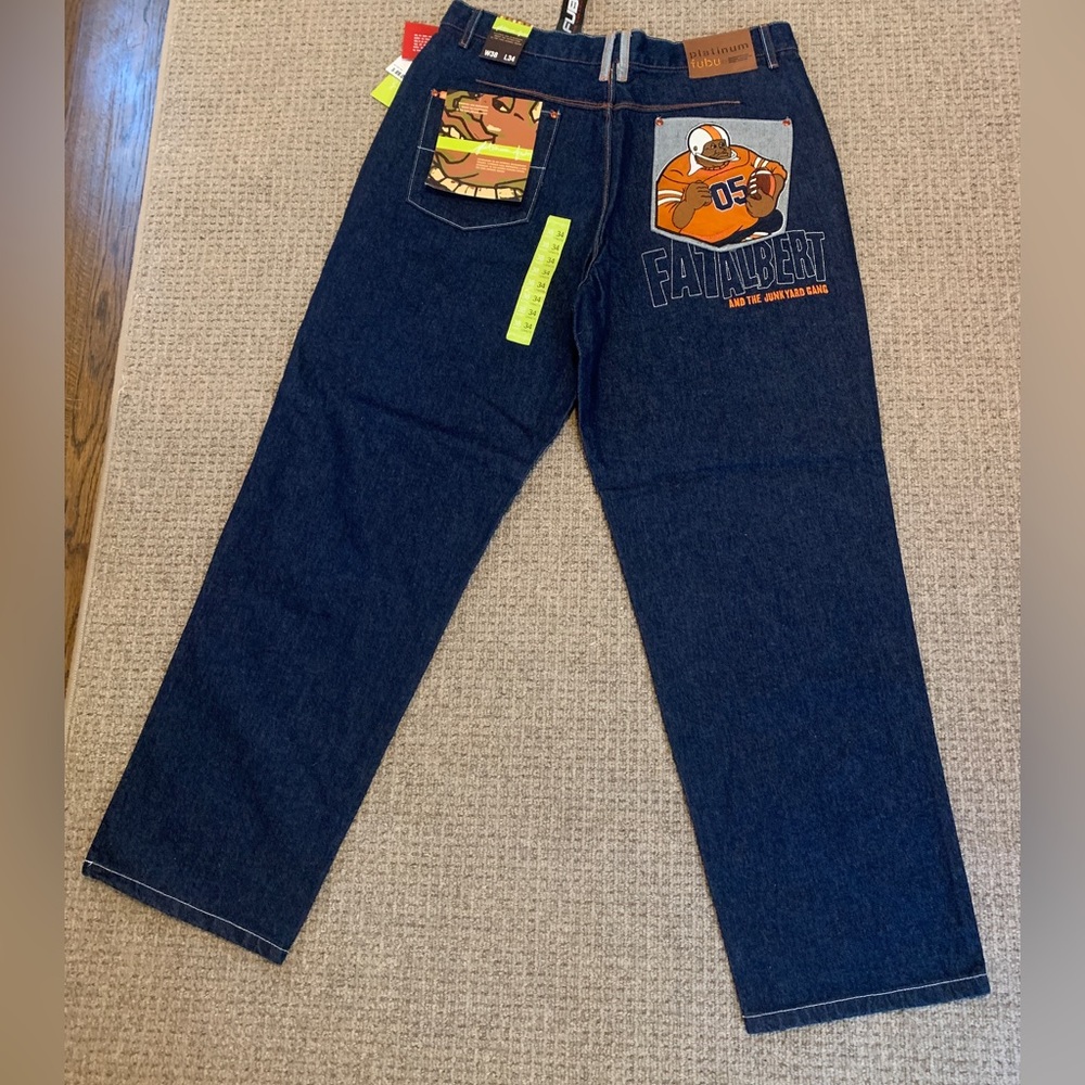 Platinum Fubu FAT ALBERT jeans size 38